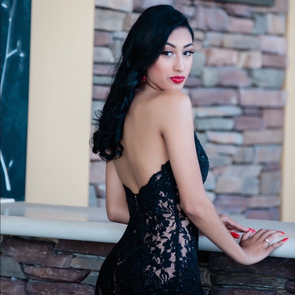 An elegant prom dress